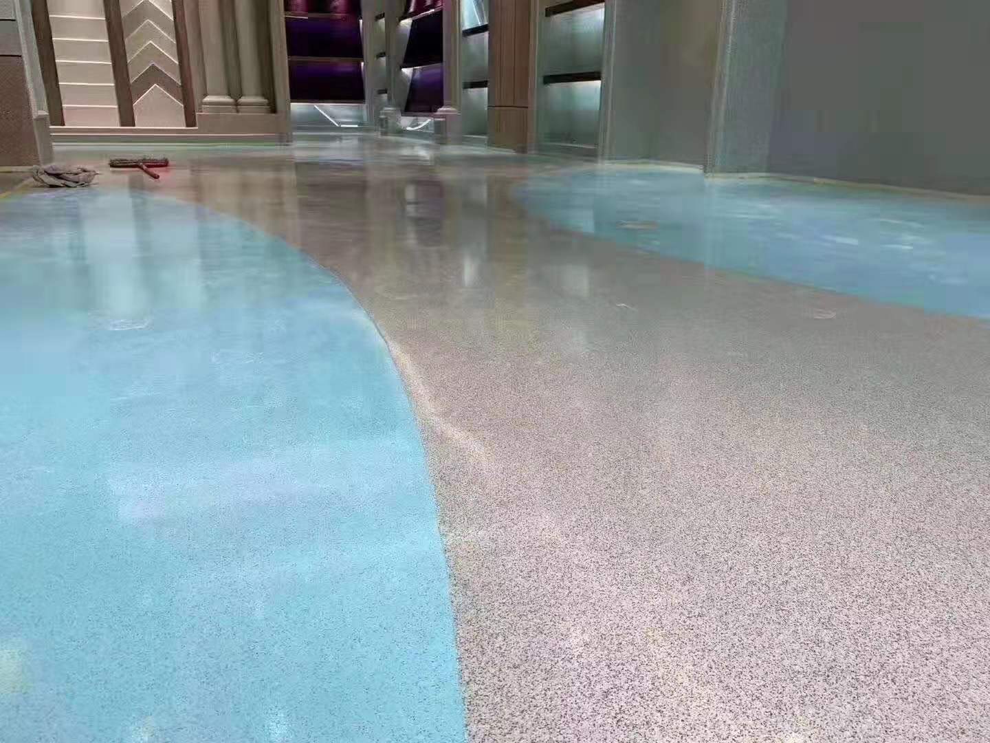 山东无溶剂环氧彩砂自流平地坪